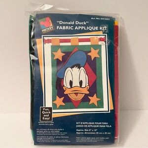 Vintage Disney Donald Duck Fabric Applique Kit Mickey Unlimited
